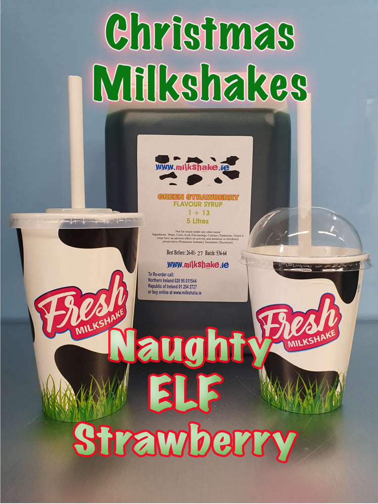 Santas Secret Green Strawberry Milkshake Mix