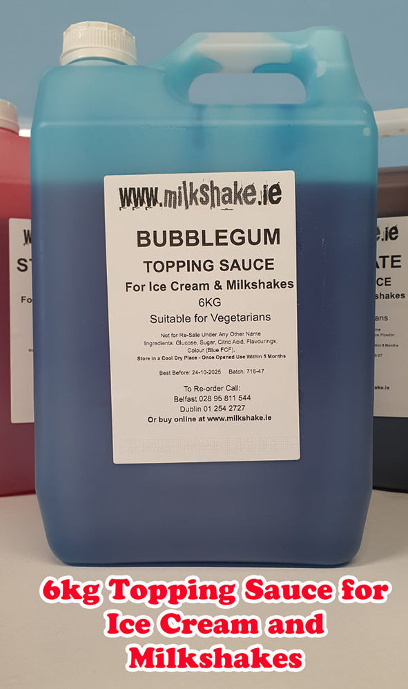 Milkshake Topping Sauce - Blue Bubblegum Flavour