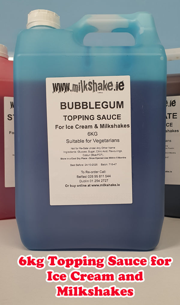 Milkshake Topping Sauce - Blue Bubblegum Flavour