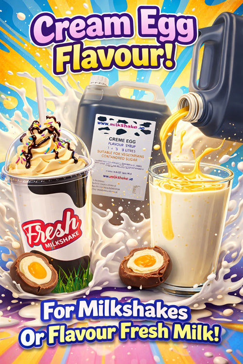 Cream Egg Milkshake Flavouring Syrup - delivered anywhere in Ireland