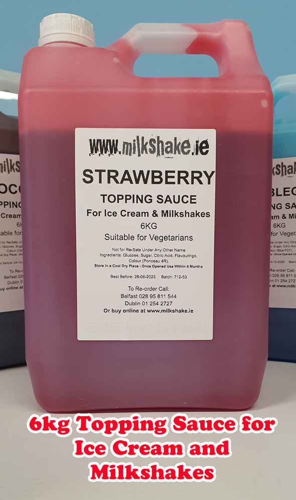 Milkshake Topping Sauce - Strawberry Flavour